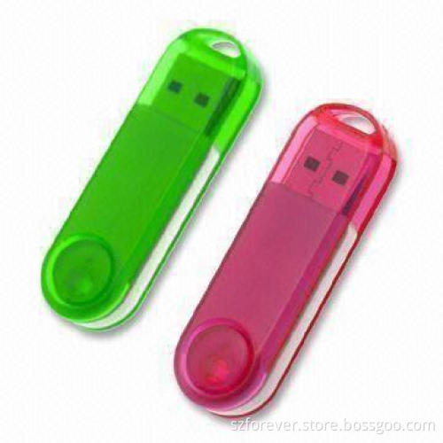 USB Flash Disks, Made of Plastic, Logo Printed-free with CE, FCC, RoHS Marks